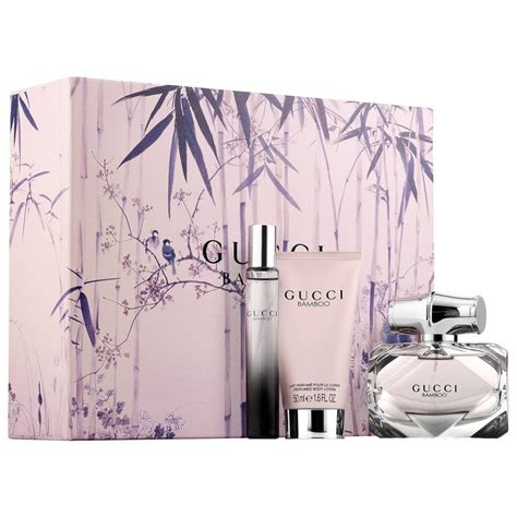 perfume gift set gucci|gucci bamboo gift set 75ml.